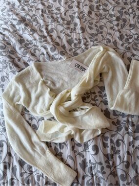 NWT 12th tribe wrap tie sweater